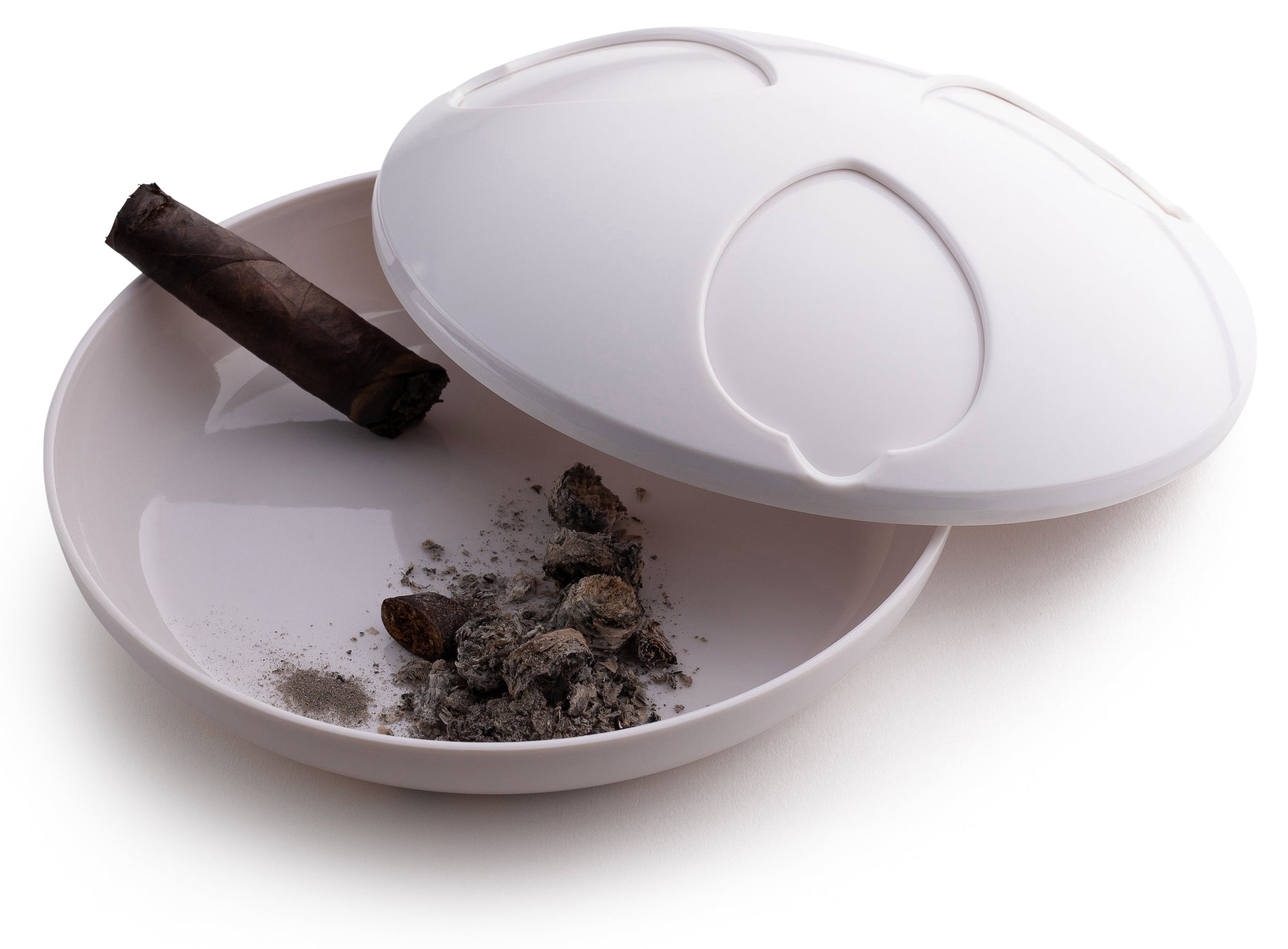 Ash-Stay Sealing Windproof Cigar Ashtray-Ashtrays-Cigar Essentials-Cigar Oasis