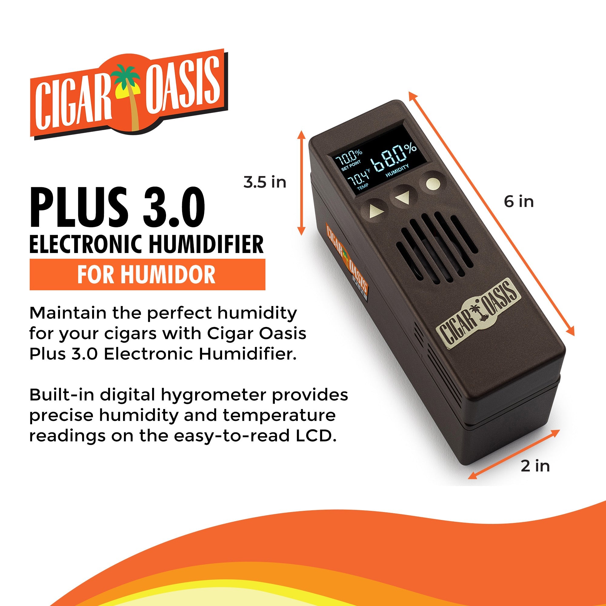 Cigar Oasis Plus 3.0 Electronic Humidifier-Humidor Accessories-Cigar Oasis-Cigar Oasis