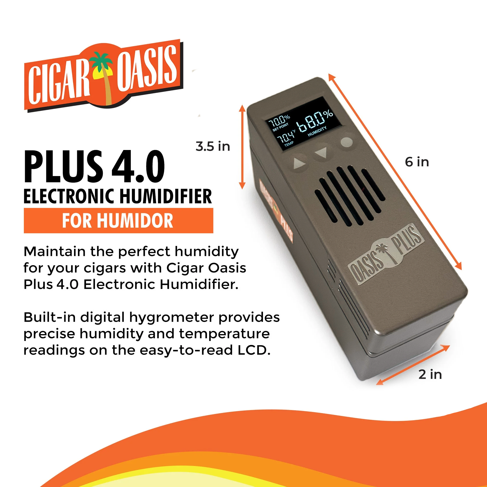 Cigar Oasis Plus 4.0 Electronic Humidifier-Humidor Accessories-Cigar Oasis-Cigar Oasis