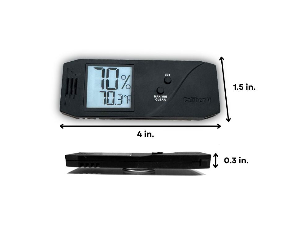 Oasis Caliber V Slim Digital Hygrometer-Hygrometers-Cigar Oasis-Cigar Oasis