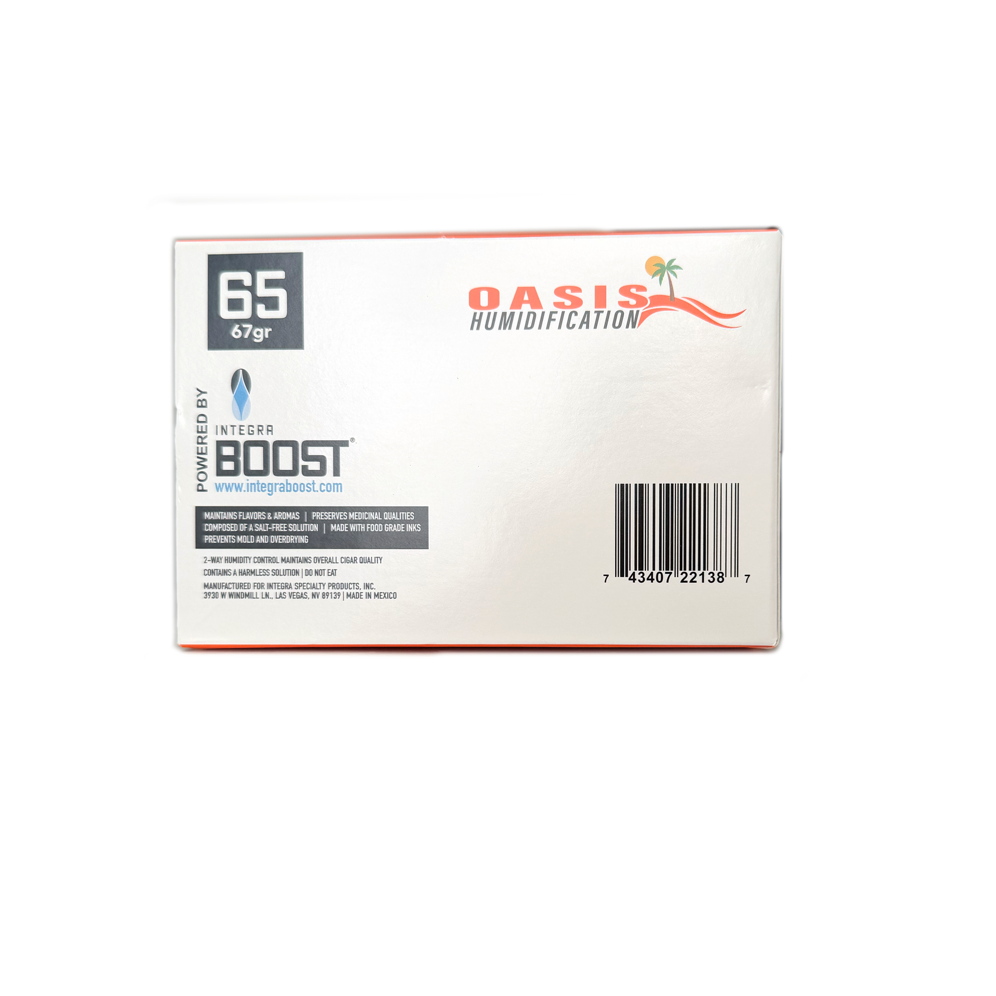 Oasis Pak - 67g - 65%-Humidor Accessories-Cigar Oasis-Cigar Oasis