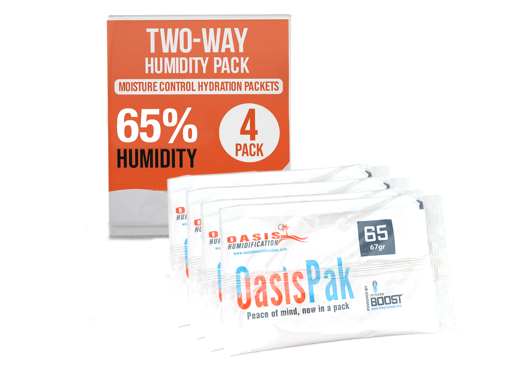 Oasis Pak - 67g - 65%-Humidor Accessories-Cigar Oasis-4 Pack-Cigar Oasis