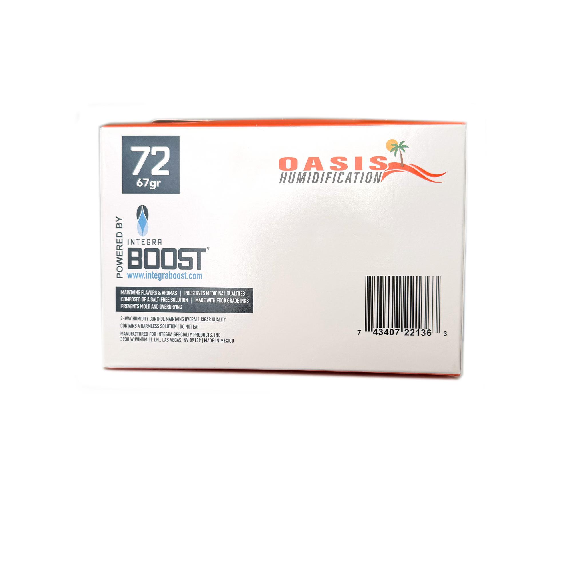 Oasis Pak - 67g - 72%-Humidor Accessories-Cigar Oasis-Cigar Oasis