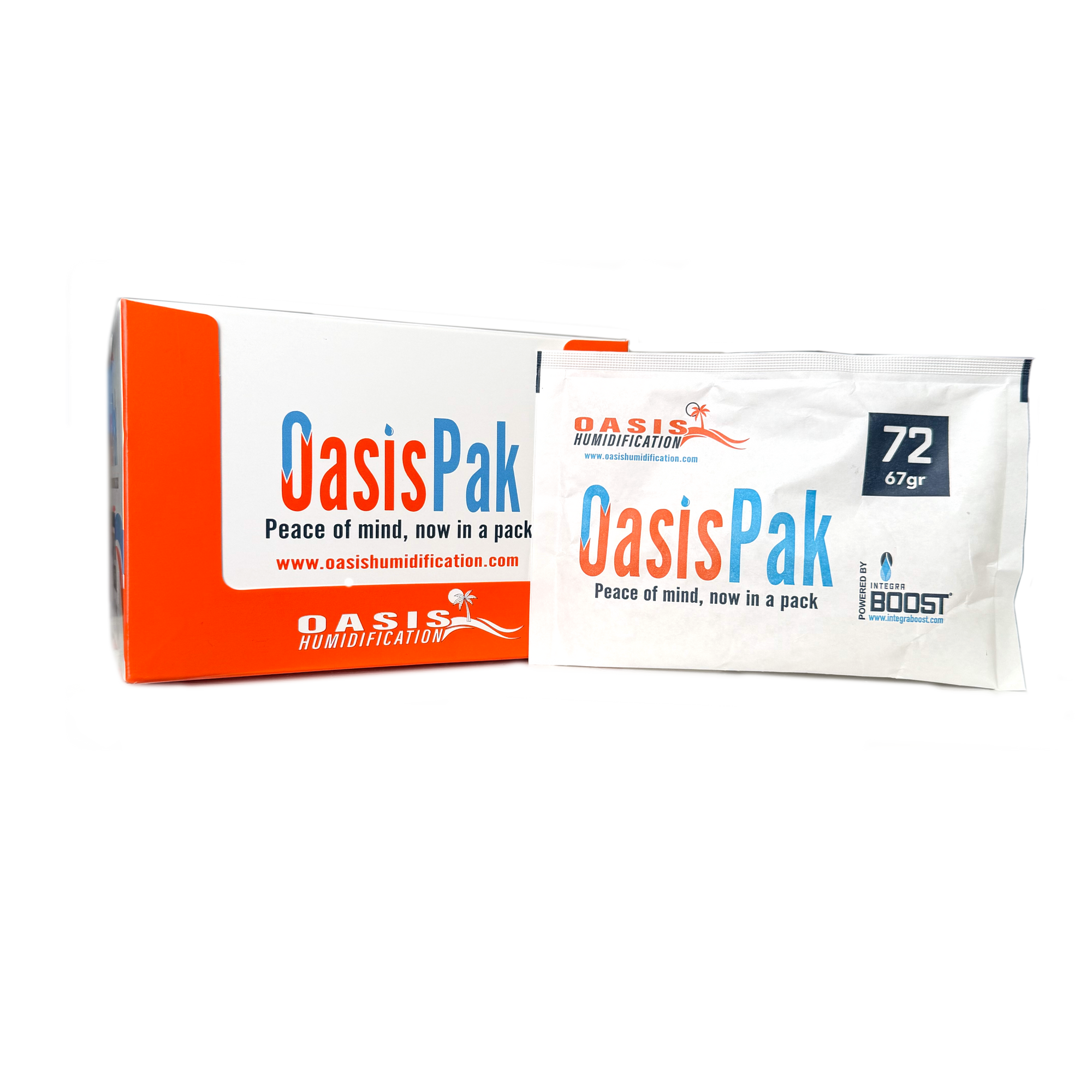 Oasis Pak - 67g - 72%-Humidor Accessories-Cigar Oasis-Box of 12-Cigar Oasis