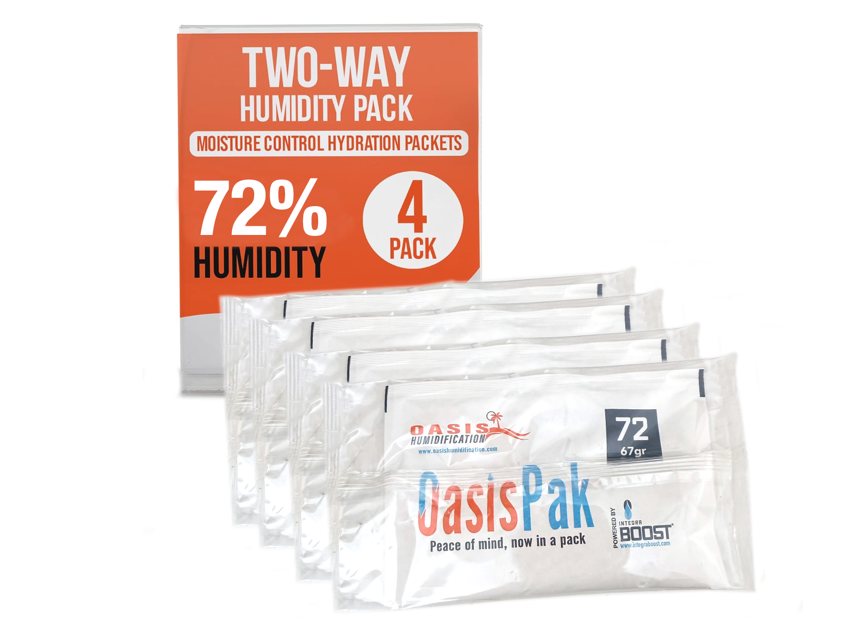 Oasis Pak - 67g - 72%-Humidor Accessories-Cigar Oasis-4 Pack-Cigar Oasis