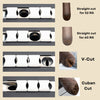 Classic Tabletop Quad Cigar Cutter - Black-Cigar Cutters &amp; Punches-Cigar Essentials-Quad Black - Straight, V-Cuts, &amp; Cuban Cut + Sliding Safety Covers-Cigar Oasis