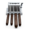 Classic Tabletop Quad Cigar Cutter-Cigar Cutters &amp; Punches-Cigar Essentials-Quad Silver - Straight &amp; V-Cut-Cigar Oasis