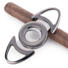 Master Series Full Metal Oval Cutter-Cigar Cutters &amp; Punches-Cigar Essentials-Gun Metal-Cigar Oasis