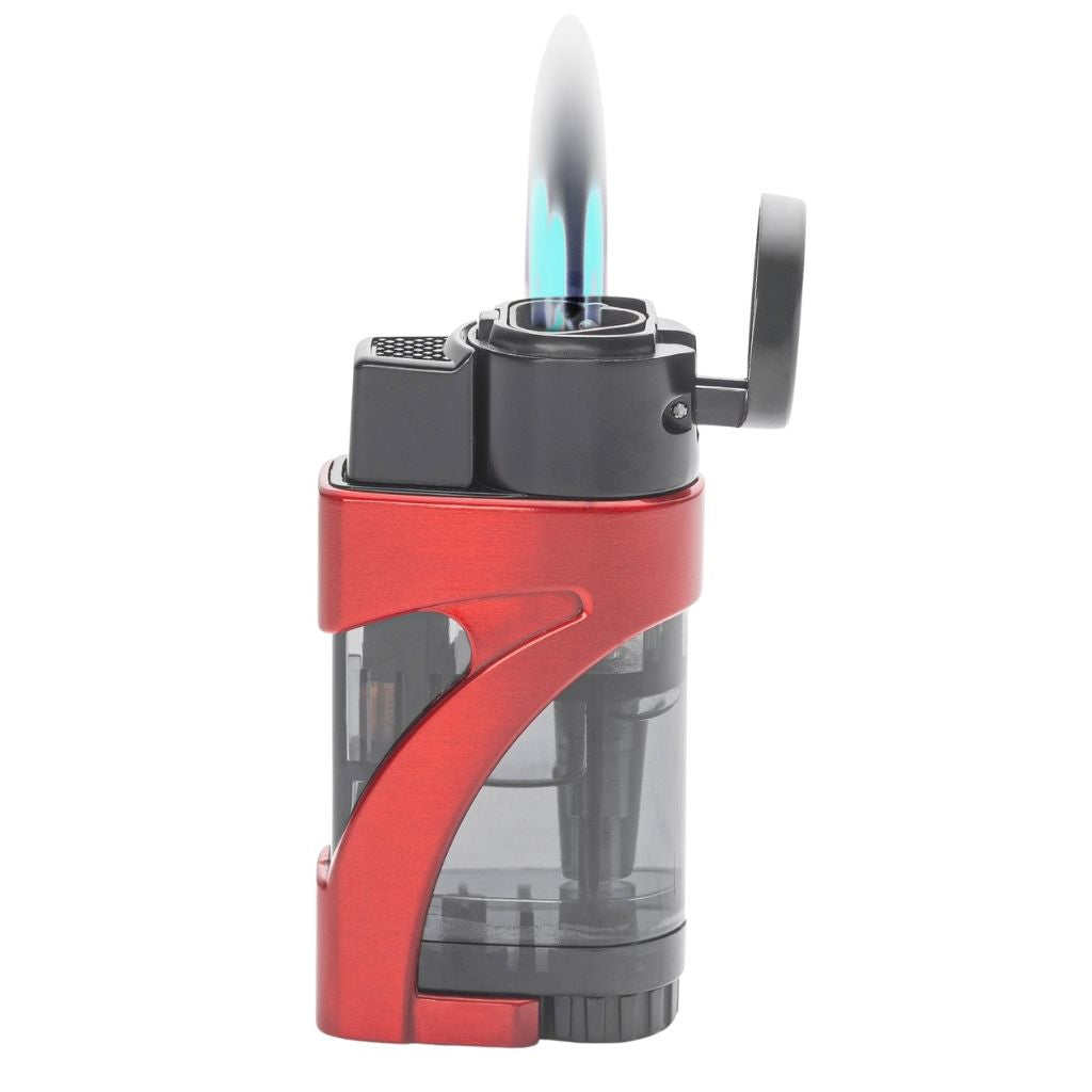Slinger Red Triple Flame Pocket Torch Lighter-Cigar Cutters & Punches-Jetline-Cigar Oasis
